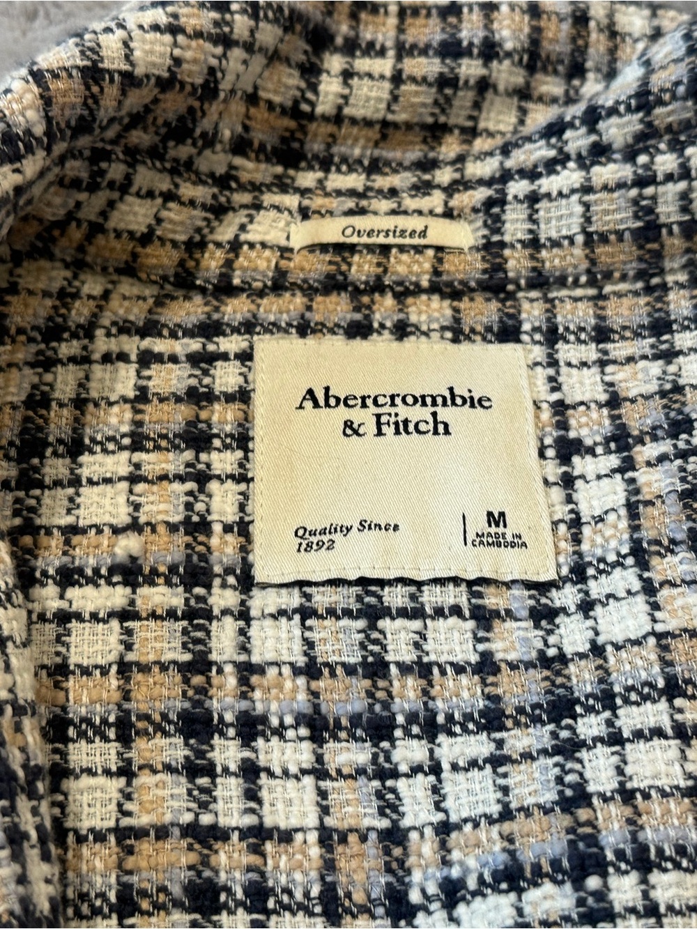 Abercrombie & Fitch Women’s Tweed Shirt Jacket - Picture 3 of 3